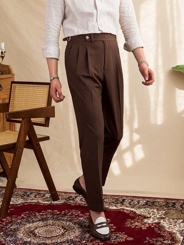 Sesto Seersucker Trousers